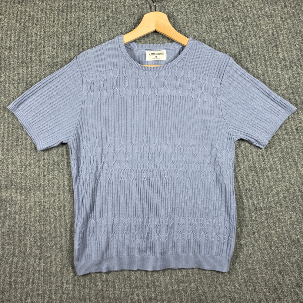 Alfred Dunner Sweater Women Medium Knit‎ Short Sleeve Textured Vintage USA